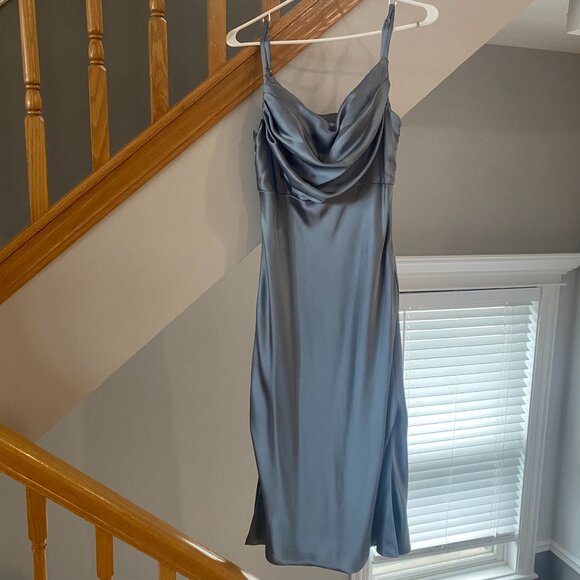 Revelry Skye Midi Satin Dress, Size 8 - Picture 1 of 5